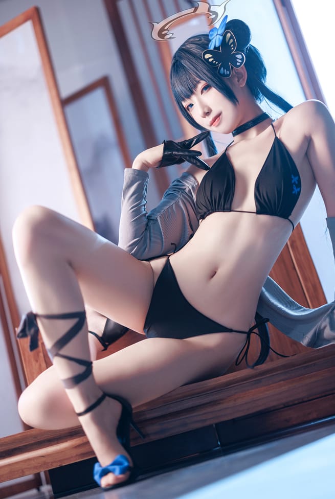 图片[1]-封疆疆v NO.22 碧蓝档案 妃咲 泳装 [30P-266M]-蜜桃啵啵