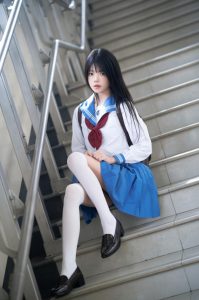 桜桃喵 – NO.211 地铁JK[33P-304MB]-蜜桃啵啵
