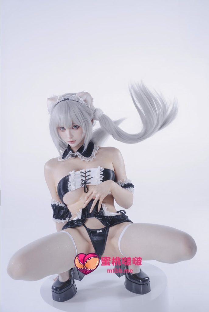图片[1]-蠢沫沫 NO.400 白发粉猫 [22P-75MB]-蜜桃啵啵